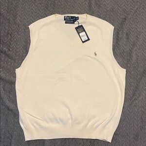 Ralph Lauren Men's Cream sweater vest